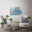 « stripeed tapis bikini », impression sur toile tendue-25807622