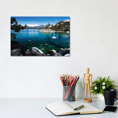 Rocks In A Lake, Lake Tahoe, California, USA V by Panoramic Images - Wrapped Canvas Gallery-Wrapped Canvas Giclée
