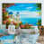 Toile avec cadre flottant blanc