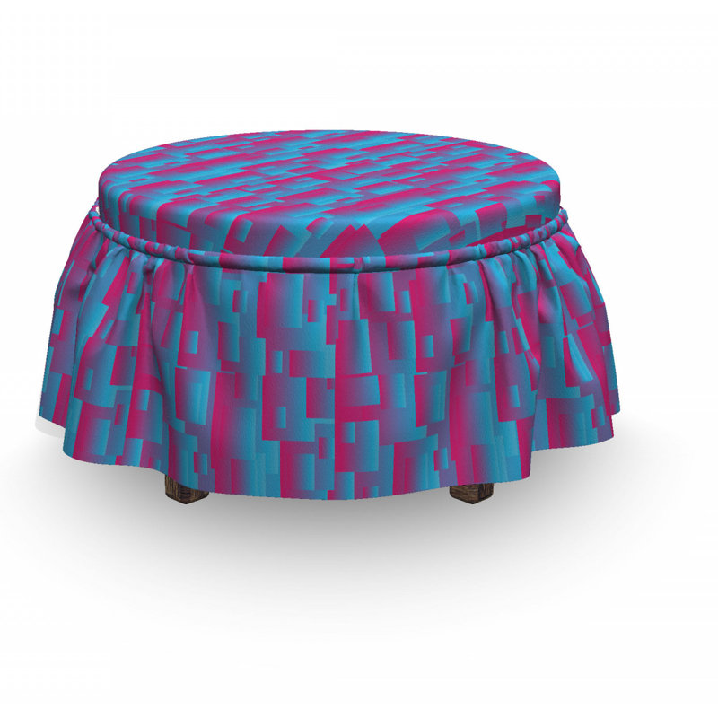 Box Cushion Ottoman Slipcover
