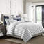 August Stripe Reversible Cotton Duvet Cover Set-505051835-505051814