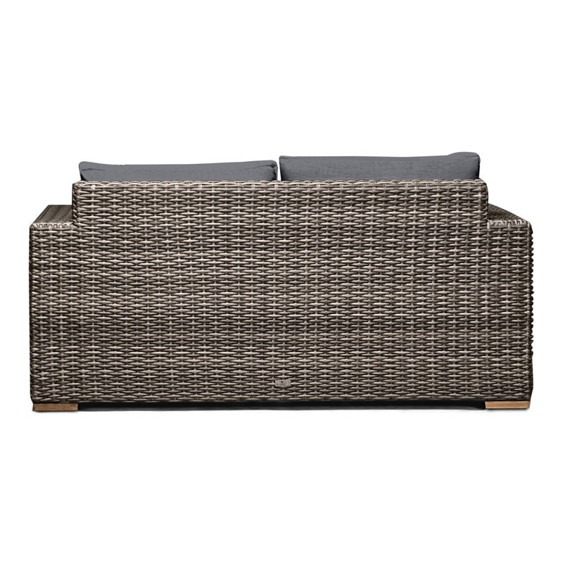 Dune Outdoor 2 - Seat Loveseat, Canvas Charcoal Sunbrella® Canvas