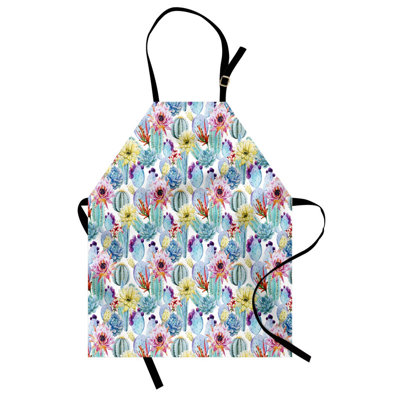 Multicolore tablier de cactus de préparation et saveur unisexe, sable sauvage du désert, taille adulte