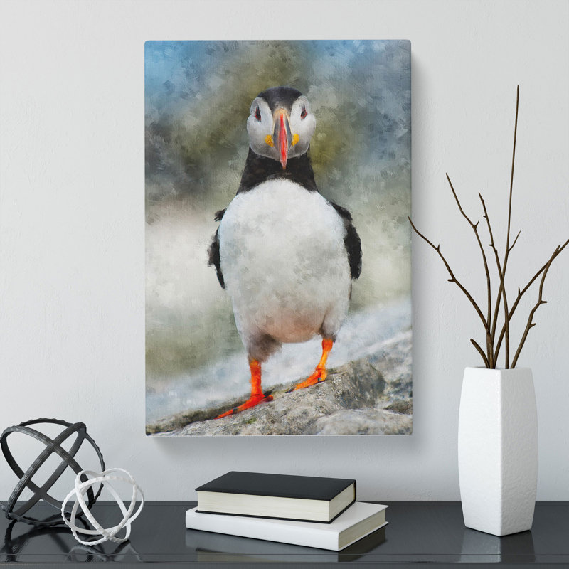 Atlantic Puffin Birds Vol.6 - Wrapped Canvas Print, 76cm H x 50cm W x 3cm D