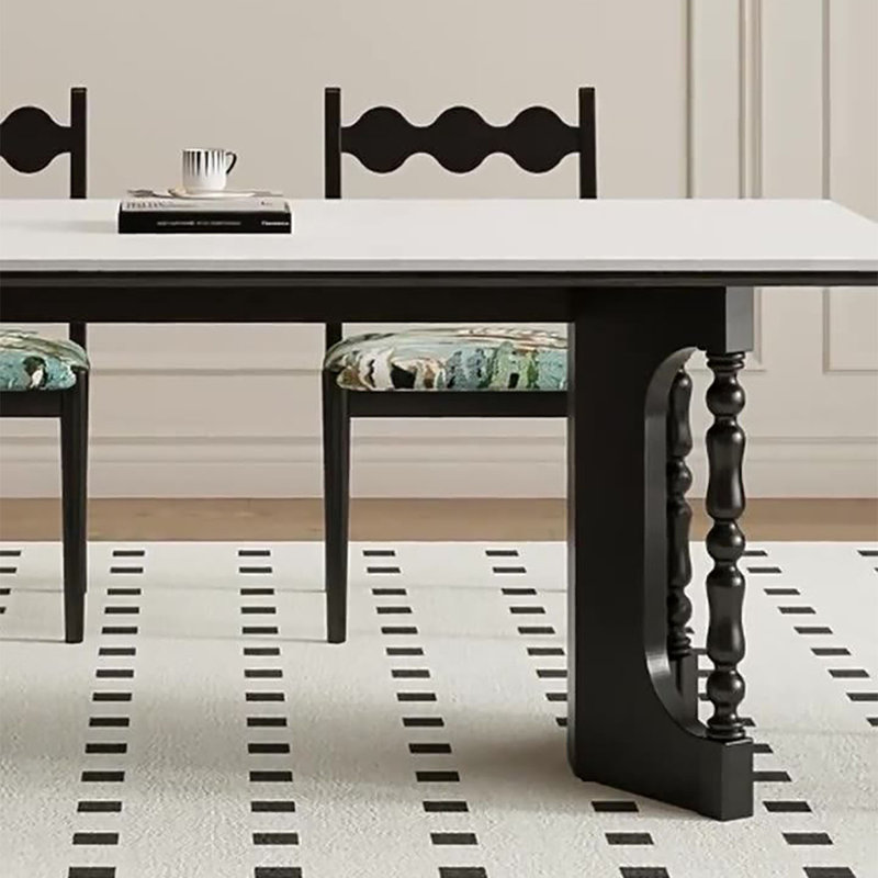 Table de salle à manger French Cream, H 29,5 po x L 70,9 po x l 35,4 po