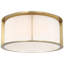 Barbara Barry Phinn 13" Flush Mount with White Glass-603920316-603920290