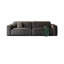 Coussin modulaire en polyester gris foncé-1470788698