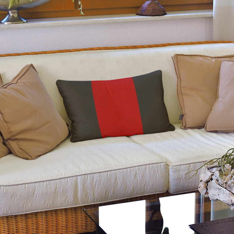 Housse de coussin lombaire Atlanta, Rose / gris foncé, Tampa Bay