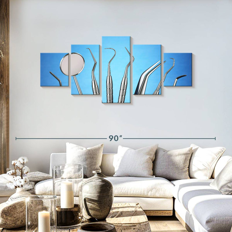 Dentist Tools, 30" H x 68" W
