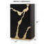 Commode de style contemporain 1 pièce 5 tiroirs à queue d'aronde anglaise avec motif peint à glissières à roulement à billes