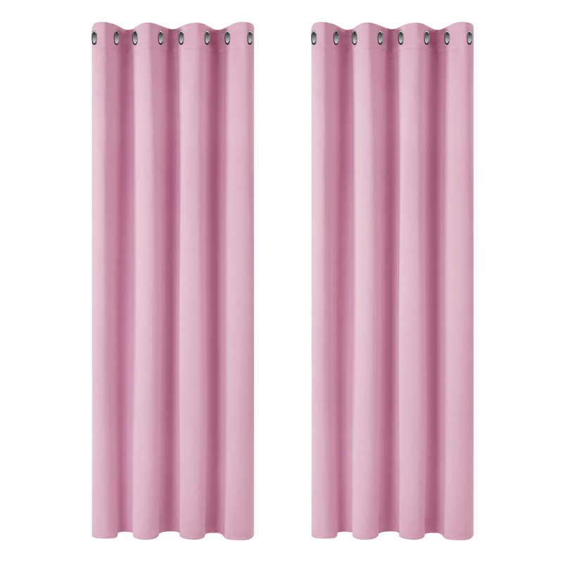 Prajin Blackout Curtain Pair, 53cm W x 240cm Drop