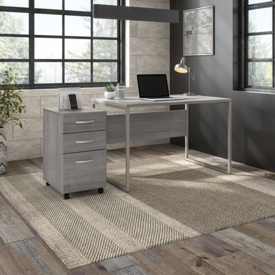 Desk And 3 Drawer Mobile Pedestal