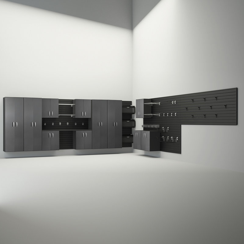 11 Piece Storage System, Black/Silver Carbon