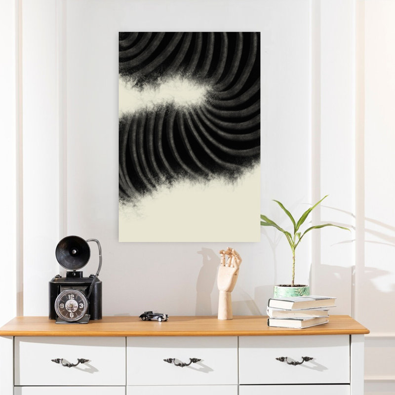 Art mural contemporain abstrait Resson 2, H 24 po x l 16 po