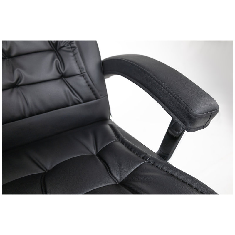 Fauteuil de direction haut dossier avec revêtement en similicuir et hauteur réglable