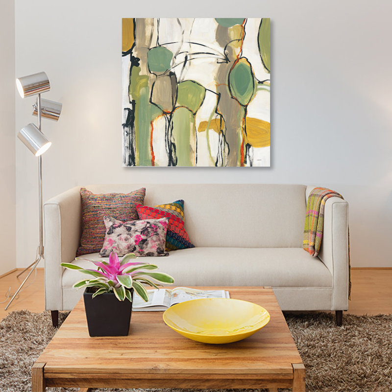 « connected ii », impression sur toile, H 12 po x l 12 po x P 0,75 po, Pas de tapis, Toile tendue