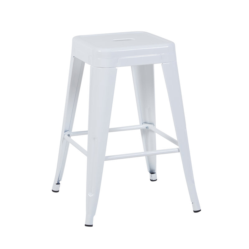 Tabouret à hauteur de comptoir 24 po, Blanc clair, 2, Counter Stool (24" Seat Height)