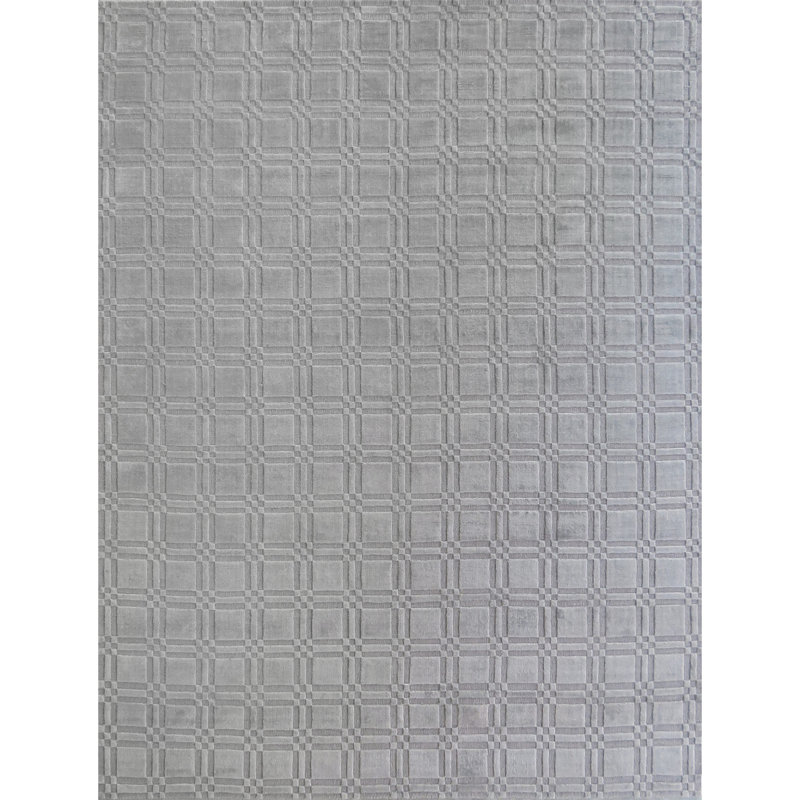 Linen Geometric Indoor Rug, Rectangle 9' x 12'