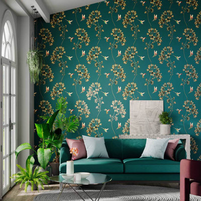 Amazilia 10.05m x 68.6cm Wallpaper Roll