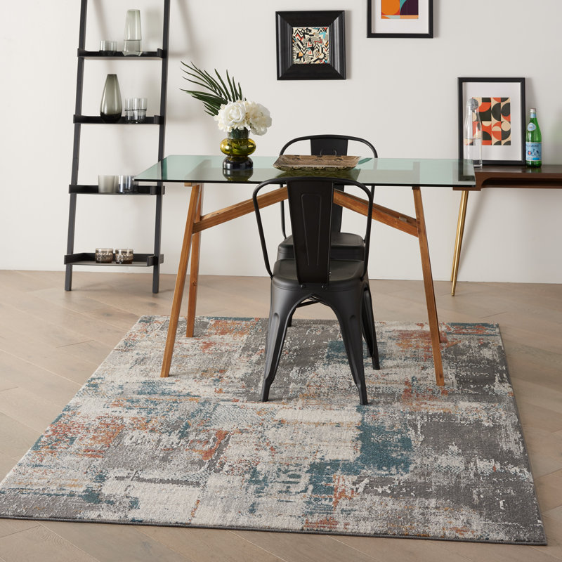 Abstract Indoor Rug, Rectangle 7'10" x 9'10"