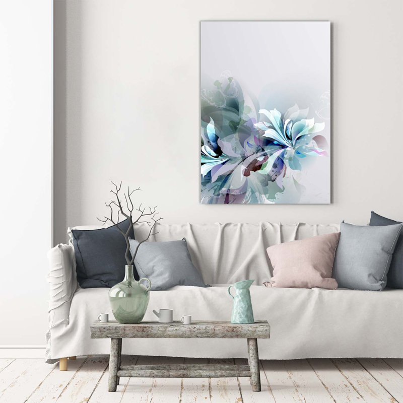 Abstract Flowers - Wrapped Canvas Print