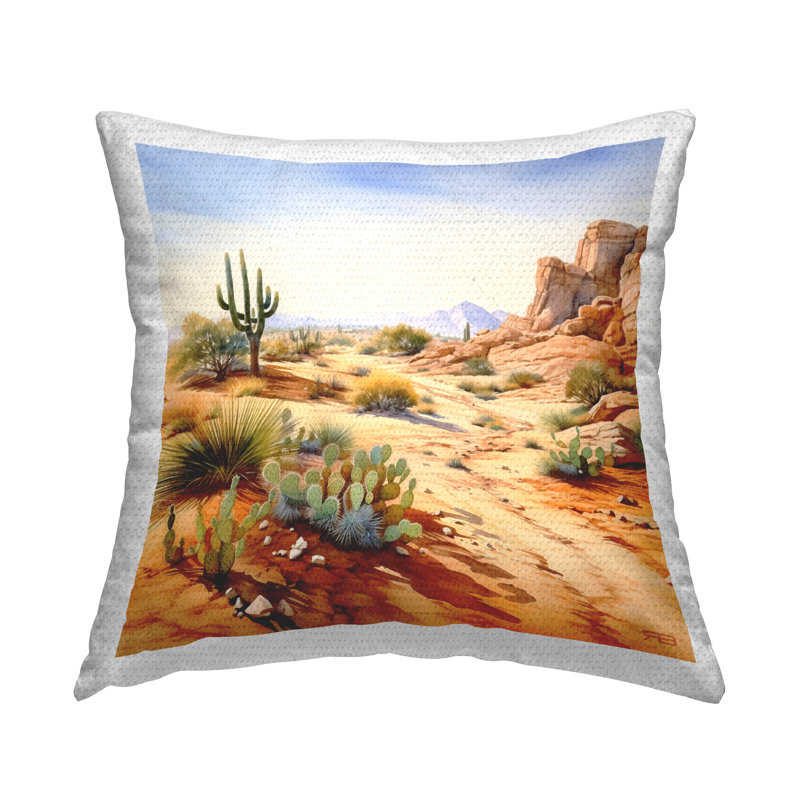 Coussin d'extérieur Arid Canyon Path