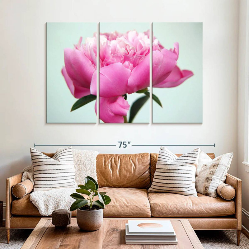Fleur de pivoine Harnek, H 42 po x l 65 po