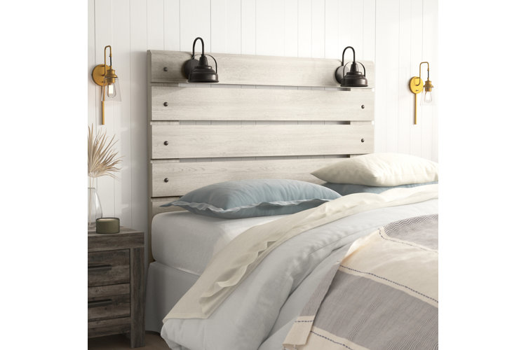 wooden rustic headboard
