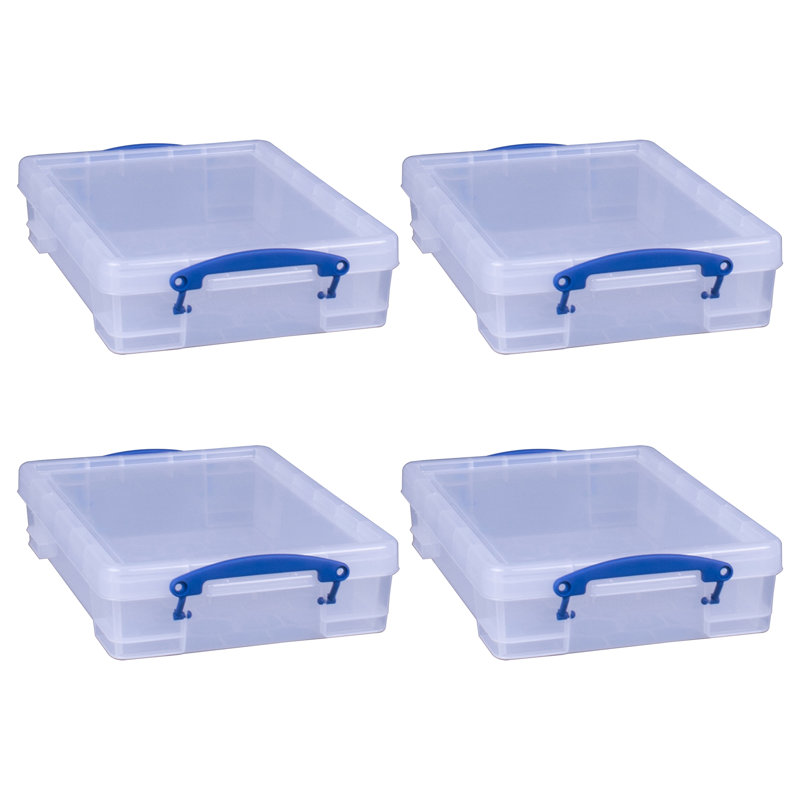 Boîte empilable Really Utile, transparent, Paquet de 4