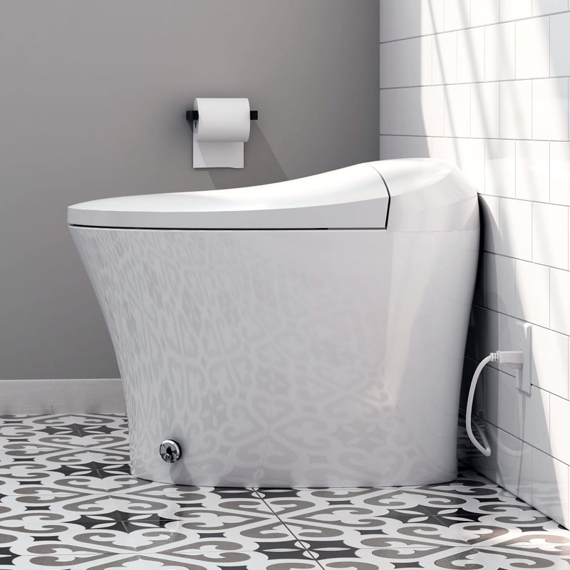 Toilette allongée une pièce à double chasse Calla (siège inclus)