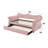 Pink Velvet Daybed W/Trundle (Twin)-1440083070