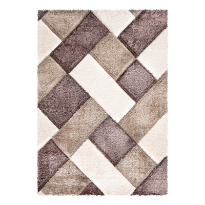 Valdez Geometric Shag Area Rug