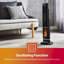 GEEPAS Oscillating Digital Tower PTC Energy Efficient Heater With 3D Flame | 2 Heat Settings Low Running Cost Ceramic Heater LED Display 24H Timer Remote Control Cool & Warm Blow Modes, Safety Cut-Off-124066238