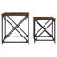 17 Stories Nesting Coffee Tables 2 Pcs Smoked Oak Engineered Wood-1342228527