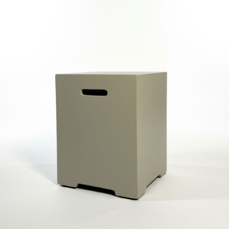 Housse de réservoir de propane de 40,6 cm (16 po), support pour réservoir de 9 kg (20 lb), gris foncé, Gris turquoise