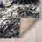 Abstract Shag Black/Navy Blue/Grey Area Rug-611493091