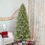 Arbre de Noël mince illuminé 8 pi