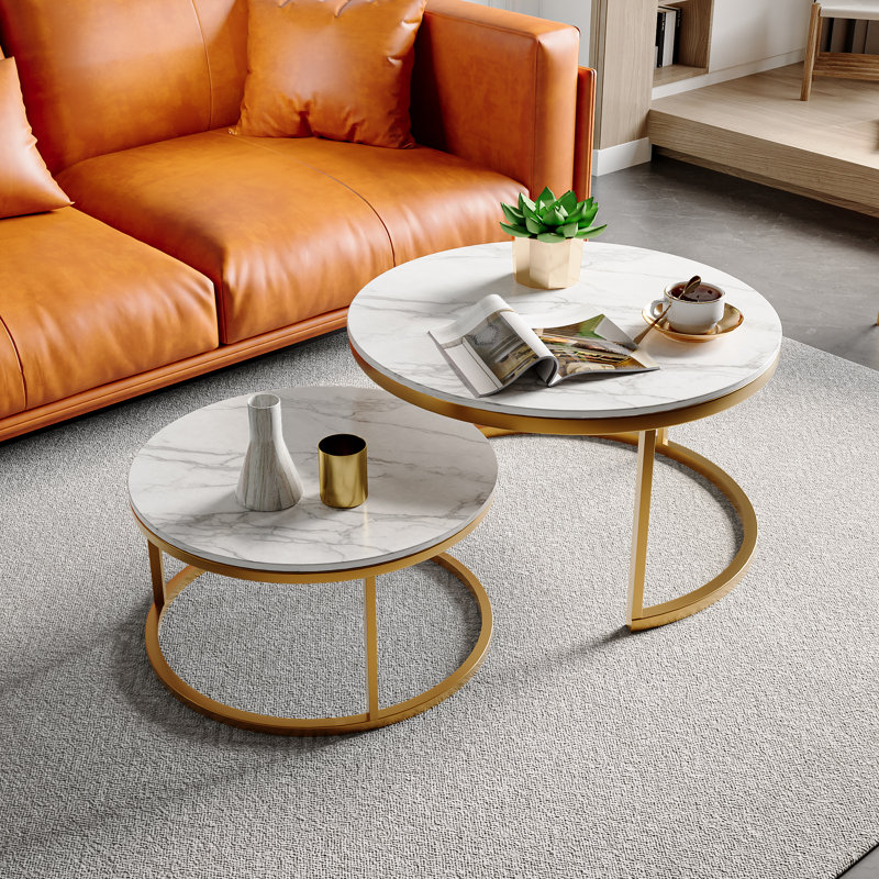 Sled Coffee Table, Gold