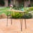 Loya Rectangular Metal Outdoor Bar Table , 47.25'' in. W 18.25'' in. D