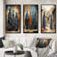 «Tribus d'Afrique Dogon Mali II», 3 pièces sur toile-462426861-462426860