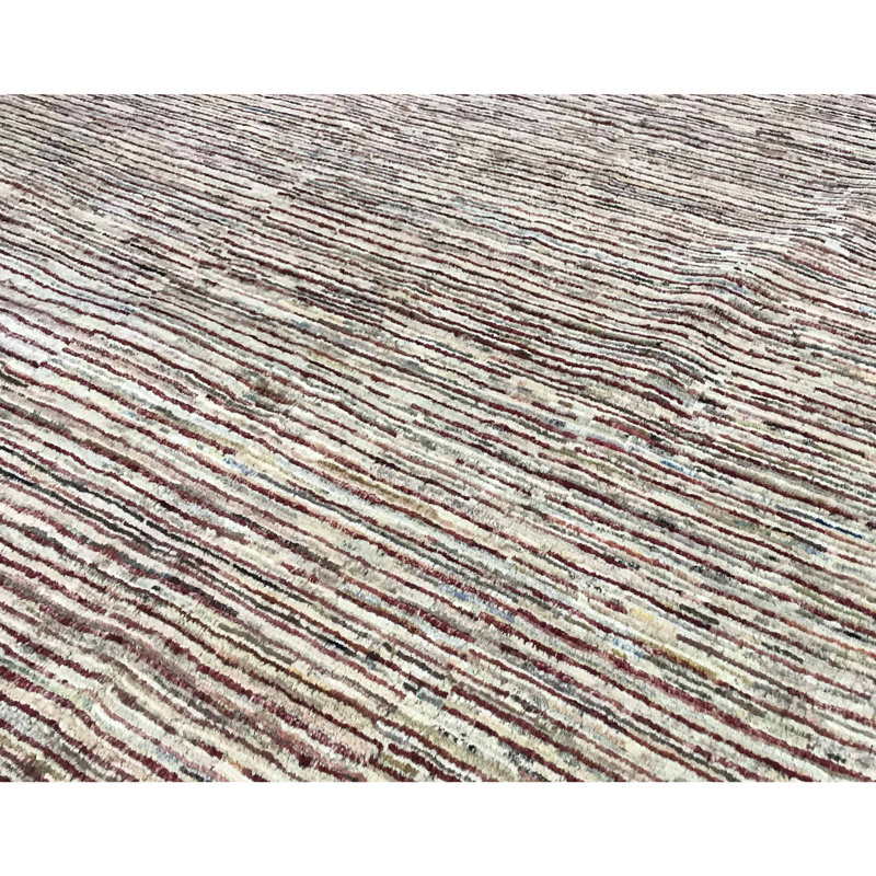 Hand-Knotted High-Quality Gray Area Rug