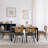 Rattan Back Upholstered Dining Chair-851482100-864672089