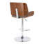 Cecillia Swivel Upholstered Adjustable Height Counter Stool