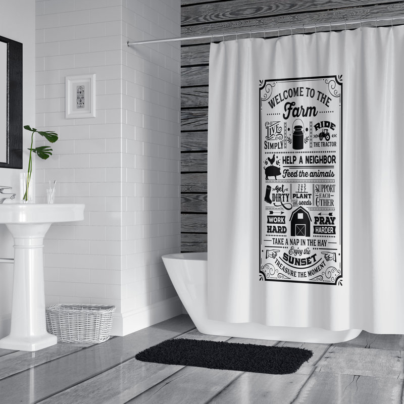 Henner Shower Curtain, 83" H x 71" W