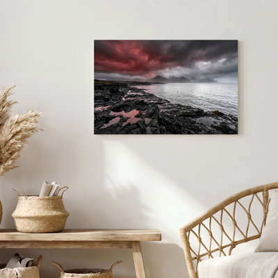 «Gallery Wrap», art mural sur toile pour le salon, la chambre à coucher, le bureau ou le vestibule - décoration murale décorative avec ciel dramatique