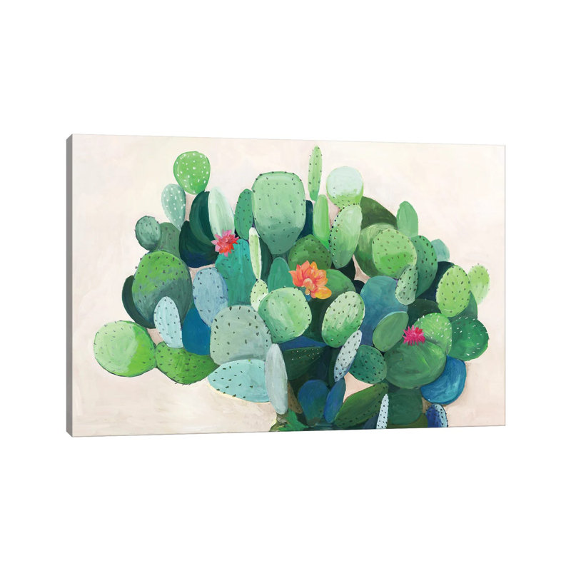 Cactus Bloom par - Toile tendue, H 8 po x l 12 po x P 0,75 po