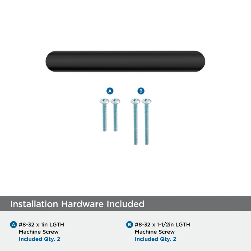 Revolve Centre-to-Centre Cabinet Pull - 25 Pack, 3", Matte Black