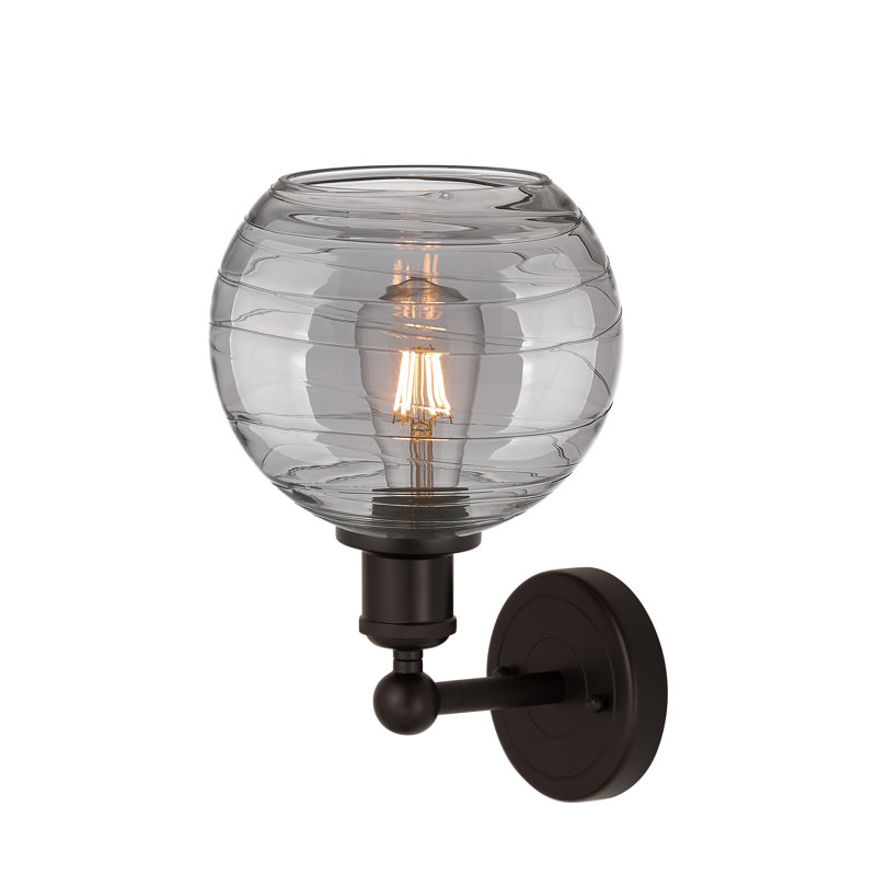 Plafonnier semi-encastré 1 lumière 8SM, Bronze huilé