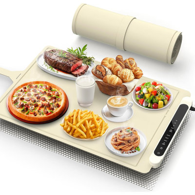 Warming Mat for Food Warmer Pad: 24"X16" Adjustable Foldable Silicone Electric Warming Tray for Buffets Party