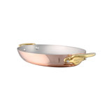 Mauviel M'Heritage 150 B Copper Oval Gratin Pan With Brass Handles